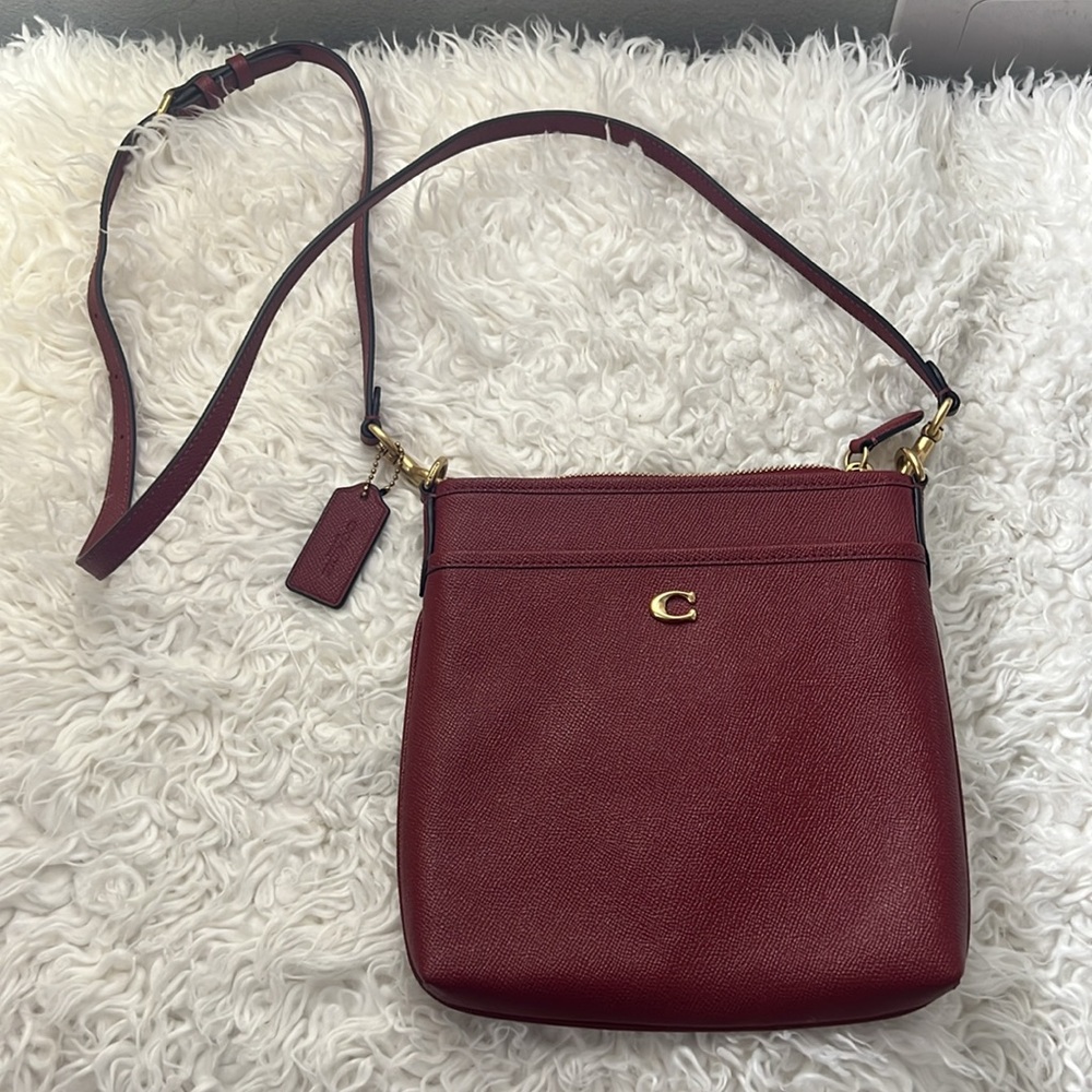 Coach Red Kitt Crossbody Bag small - Picture 5 of 13